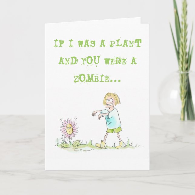 Plants v Zombies Card (Front)