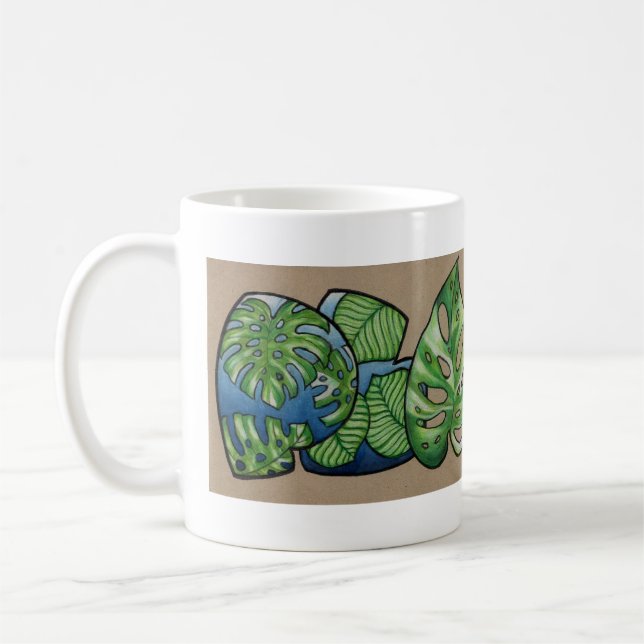 Plants Word Art Coffee Mug (Left)