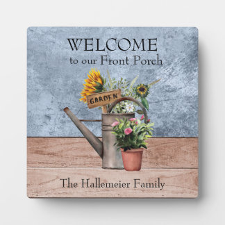 Plaque Artwork  Sunflower and Roses Garden