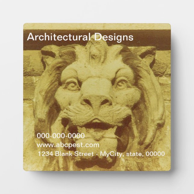 Plaque - Lion Head (Front)