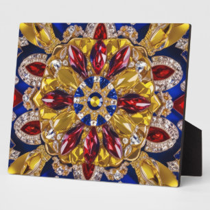 Plaque with Colombia Colours Modern Design