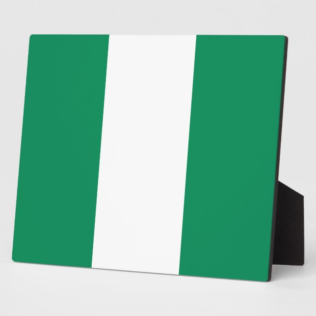 Plaque with flag of Nigeria (Side)