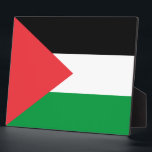 Plaque with flag of Palestine<br><div class="desc">Display your pride with this elegant plaque featuring the bold and striking flag of Palestine, a perfect way to showcase your support for Palestinian heritage. Crafted with attention to detail, this plaque combines both style and meaning. The vibrant design of the Palestinian flag is prominently featured, making it not only...</div>