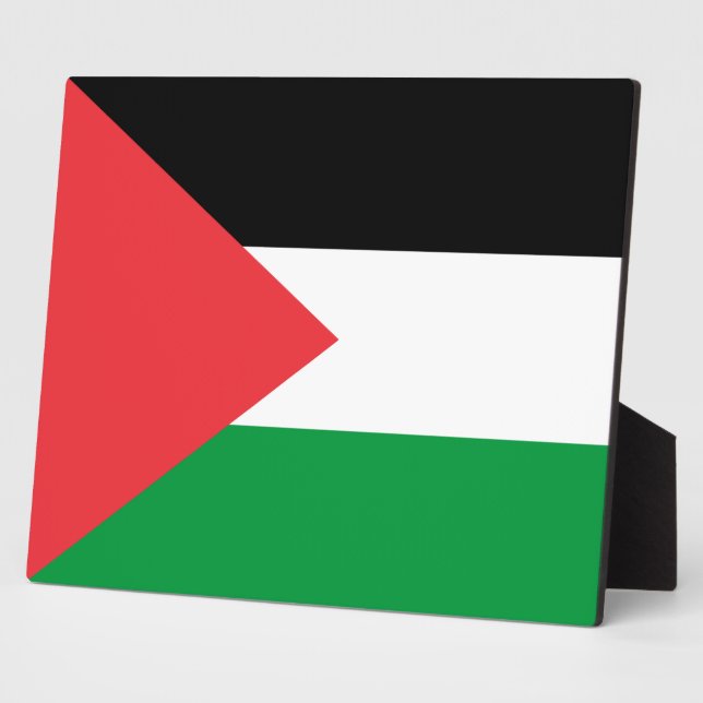 Plaque with flag of Palestine (Side)