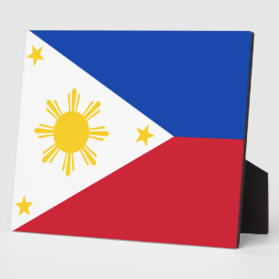 Plaque with flag of Philippines