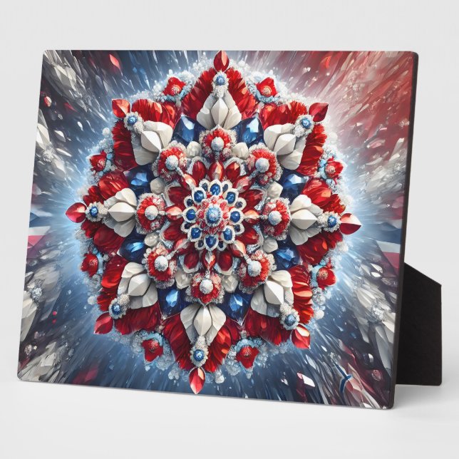 Plaque with Norway Colours Modern Design (Side)