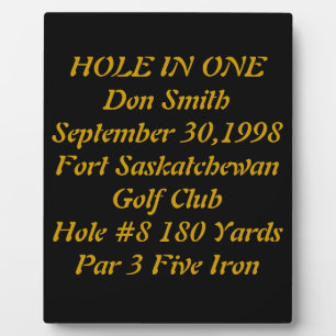Plaque with text