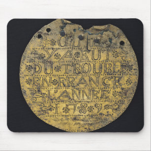Plaque with the phrase mouse pad