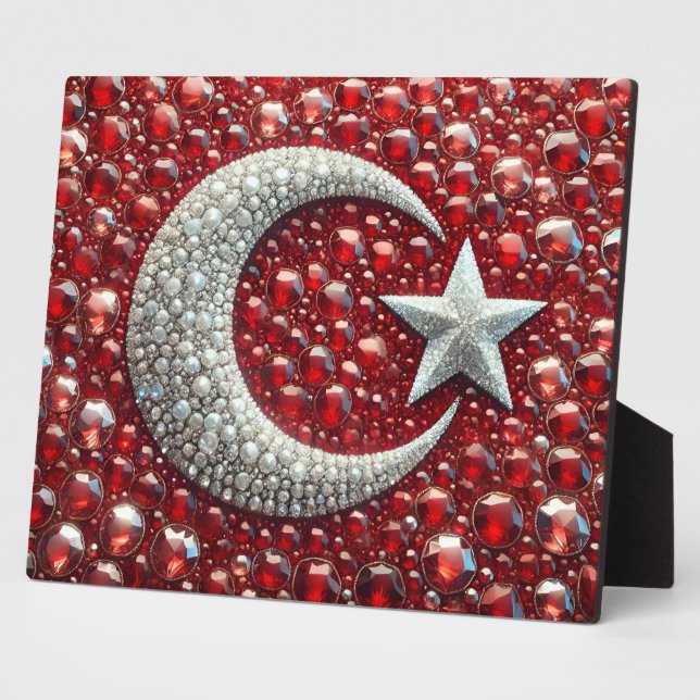 Plaque with Turkish Colours Modern Design (Side)