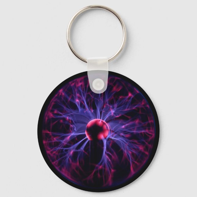 Plasma ball and chain key ring (Front)
