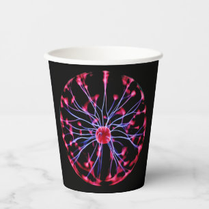 Plasma Ball Electrical Discharge Paper Cups
