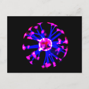 Plasma ball postcard