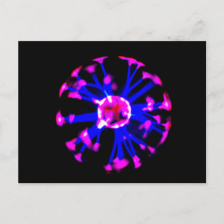 Plasma ball postcard