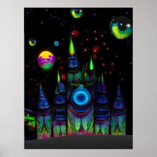 Plasma Towers of Wornol VII Poster