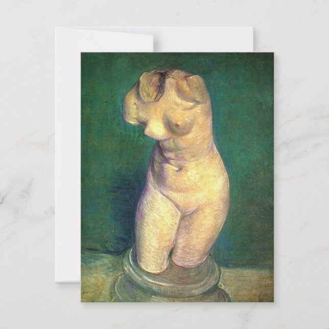 Plaster Statuette Female Torso by Vincent van Gogh (Front)