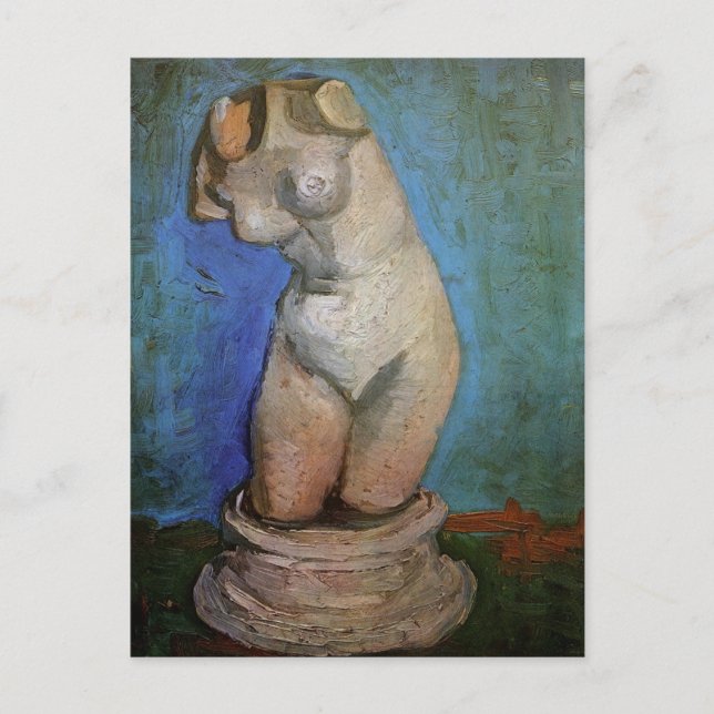 Plaster Statuette Female Torso by Vincent van Gogh Postcard (Front)