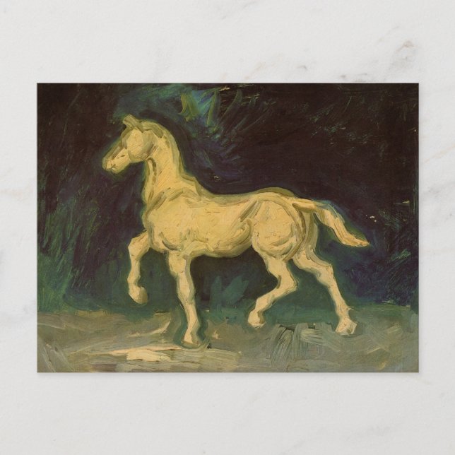 Plaster Statuette of a Horse by Vincent van Gogh Postcard (Front)