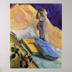 Plaster Statuette Rose and Novels Vincent van Gogh Poster