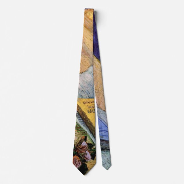 Plaster Statuette Rose and Novels Vincent van Gogh Tie (Front)