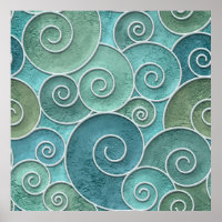 Plaster wall seamless texture with swirls pattern,