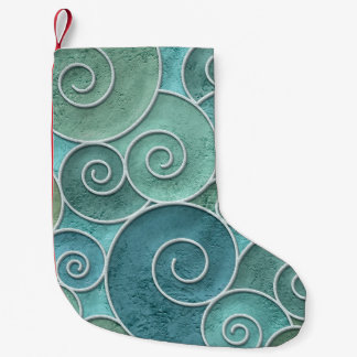 Plaster wall seamless texture with swirls pattern, small christmas stocking