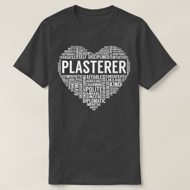 Plasterer Heart T-Shirt (Design Front)