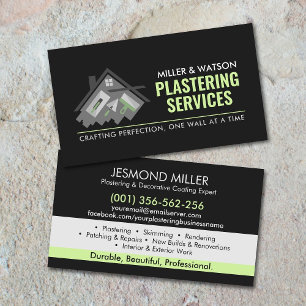Plastering Services Business Card