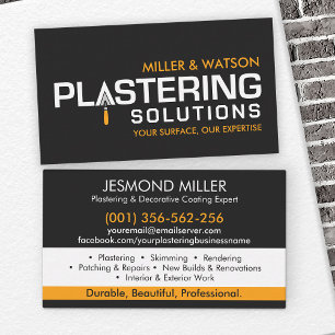 Plastering Services  Business Card