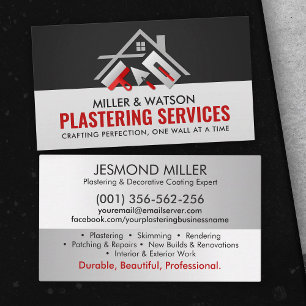 Plastering Services  Business Card