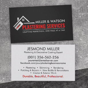 Plastering Services  Business Card