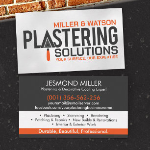 Plastering Services  Business Card