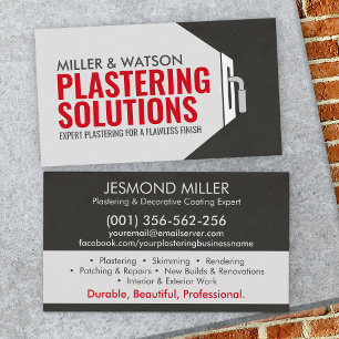 Plastering Services  Business Card