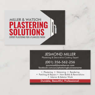Plastering Services  Business Card