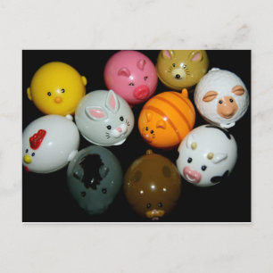 Plastic Animal Post Card