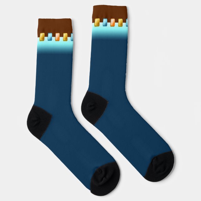 Plastic Buttons Socks (Right)