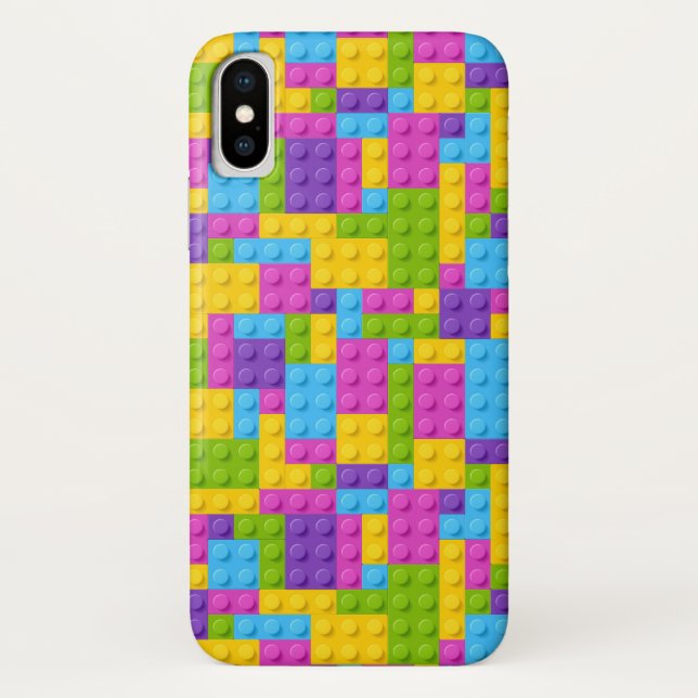 Plastic Construction Blocks Pattern Case-Mate iPhone Case (Back)