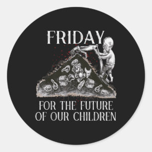 Plastic-free Environmental Protection Climate Chan Classic Round Sticker