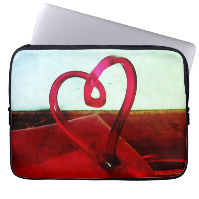 Plastic Heart   Laptop Sleeve (Front)