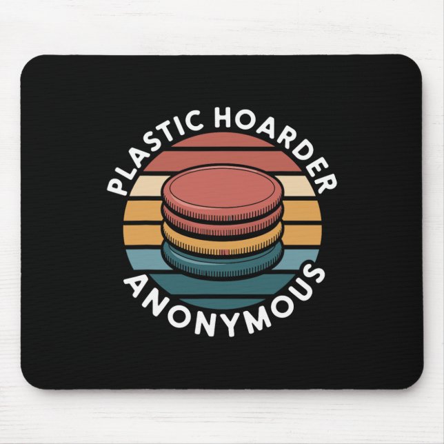 Plastic Hoarder Anonymous Disc Golf Designs For En Mouse Pad (Front)