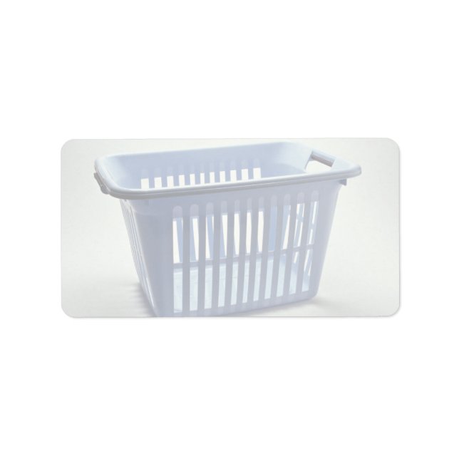 Plastic laundry basket Photo Label (Front)
