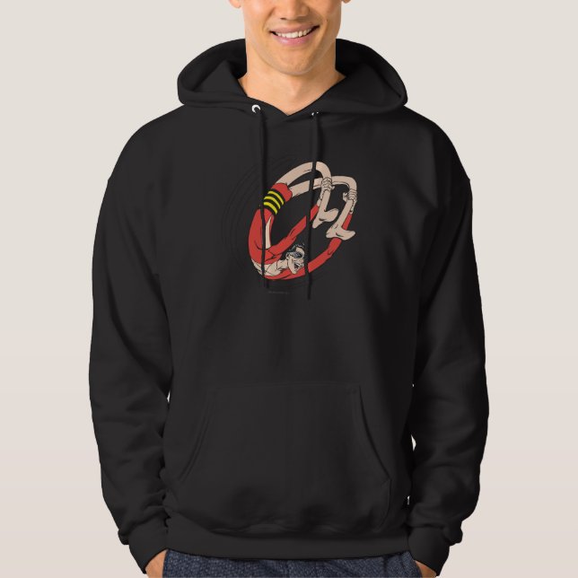 Plastic Man Backbend Wheel Hoodie (Front)