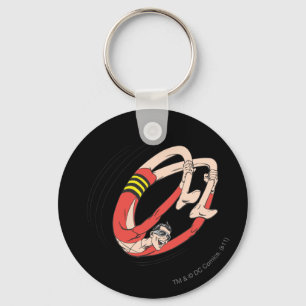 Plastic Man Backbend Wheel Key Ring