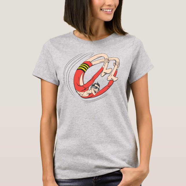 Plastic Man Backbend Wheel T-Shirt (Front)