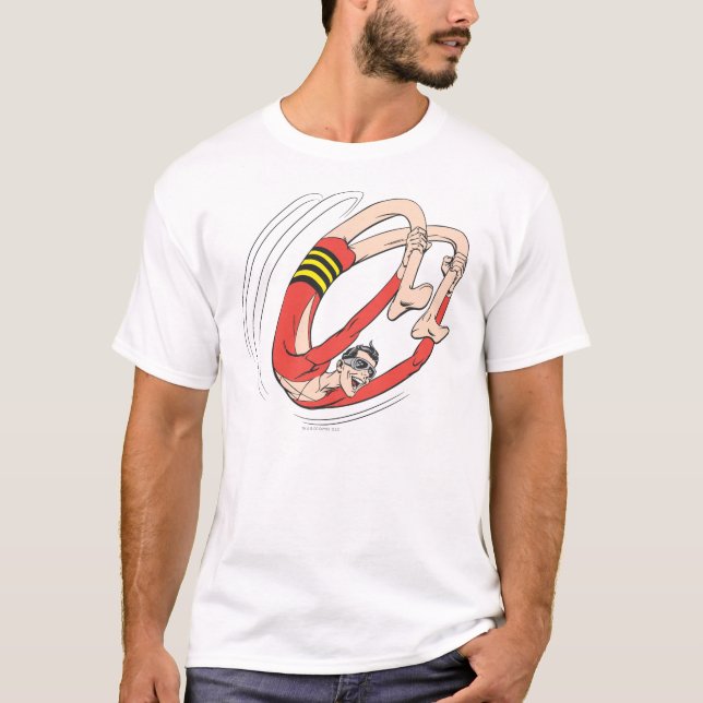 Plastic Man Backbend Wheel T-Shirt (Front)