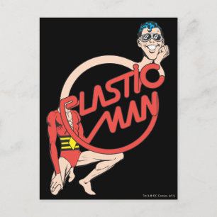 Plastic Man Rubberneck Sign Postcard