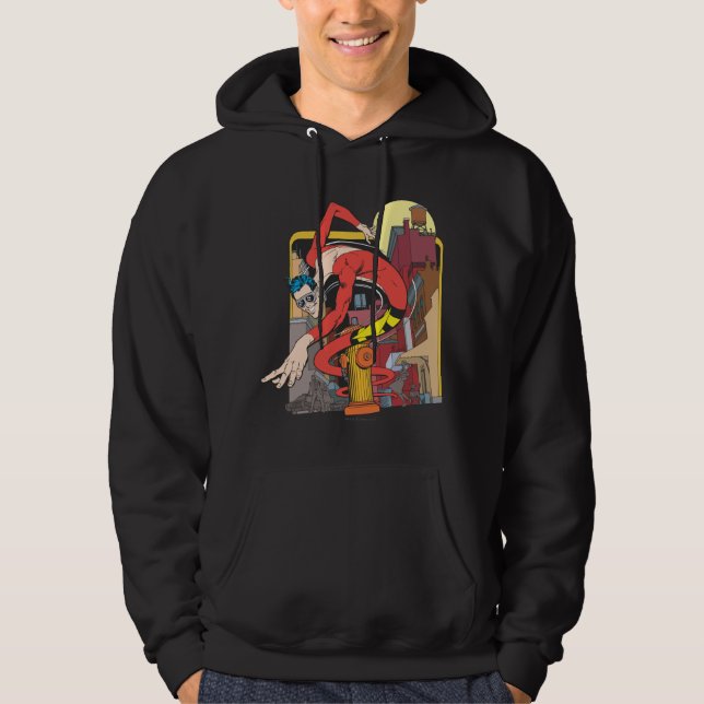 Plastic Man Shape-Shifts in the City Hoodie (Front)