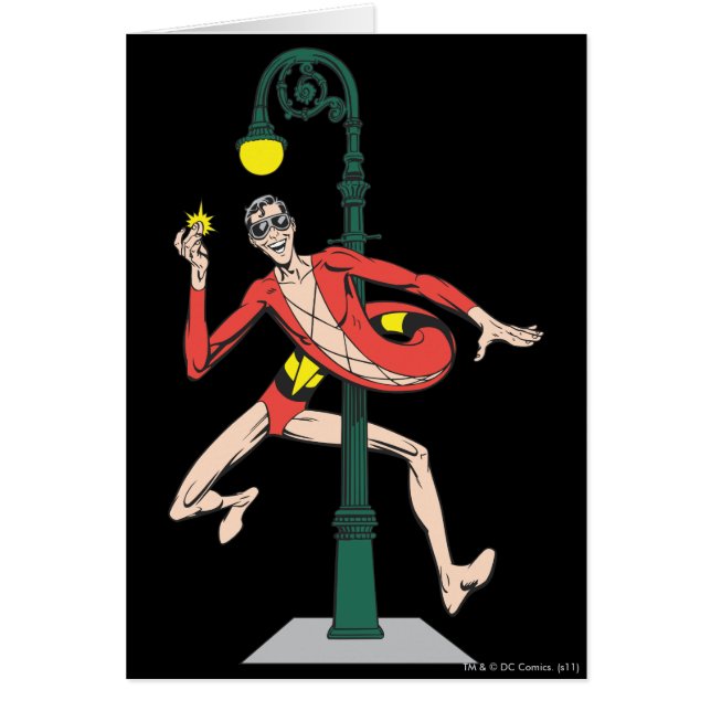Plastic Man Wraps Streetlamp (Front)