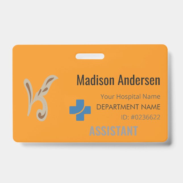 Plastic Staff Badge – Trade.Show.Security.Pro ID Badge (Front)