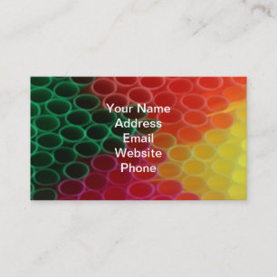 Plastic Straws Business Card