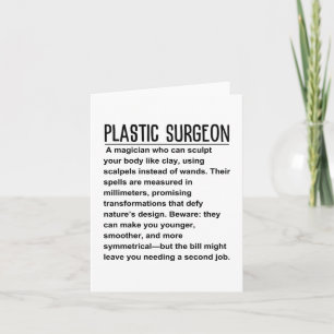 Plastic Surgeon Card